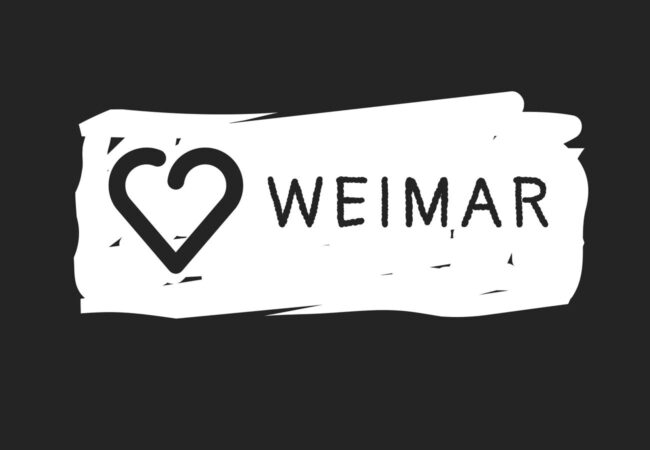 Herzlogo mit Weimar Schriftzug